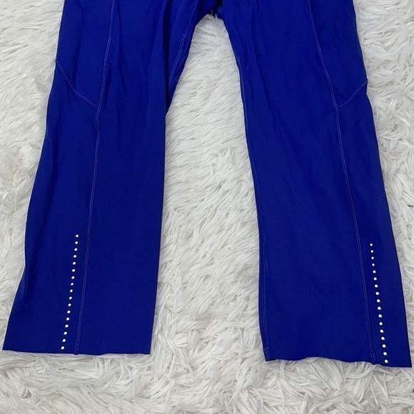 Lululemon Fast & Free Crop II *Nulux 19" Stony Grape - Picture 2 of 7